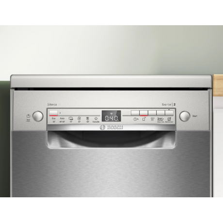 BOSCH SPS2HKI55E Ελεύθερο Πλυντήριο Πιάτων για 10 Σερβίτσια 45cm με Wi-Fi Inox BOSCH SPS2HKI55E Ελεύθερο Πλυντήριο Πιάτων για 10 Σερβίτσια 45cm με Wi-Fi Inox
